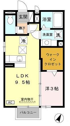 ルミエール A棟の間取り