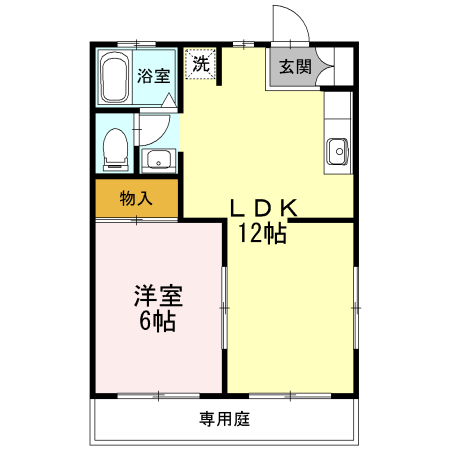 サニーコースト Bの間取り