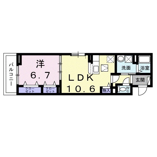 ハーベス アイの間取り