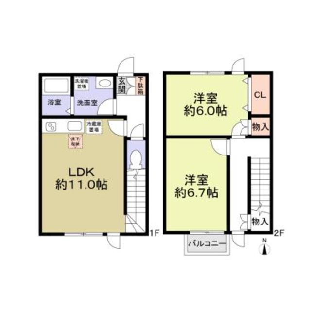 フォレストメゾン勝竜寺の間取り