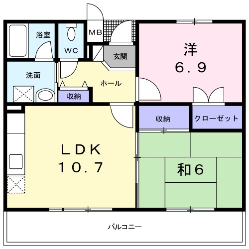Fontana 久米田の間取り