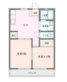 パルデンス松尾Bの間取り