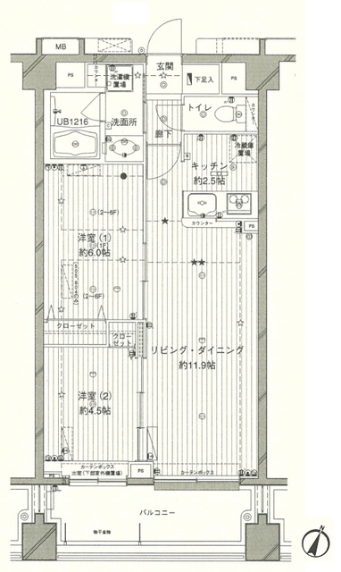 コスモリード西馬込の間取り