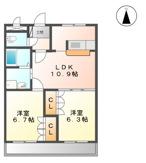 T スクエアの間取り