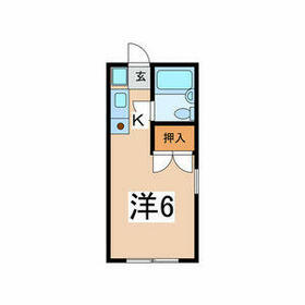 キャッスル旭ヶ丘B棟の間取り