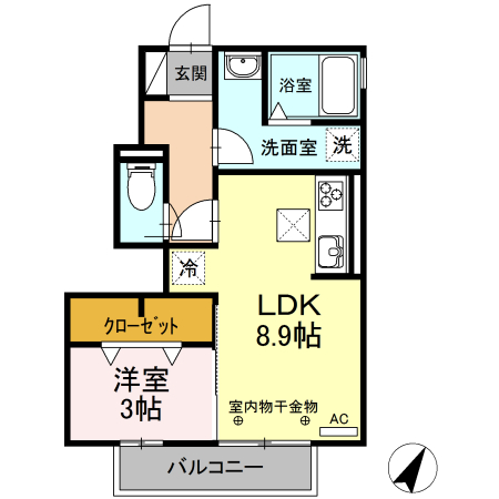 エクスベルジェIIの間取り