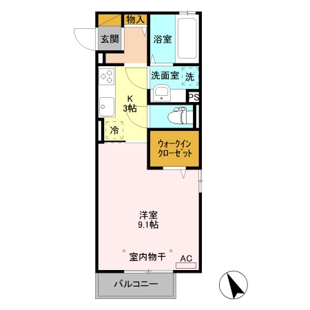 エンベリーザ Bの間取り