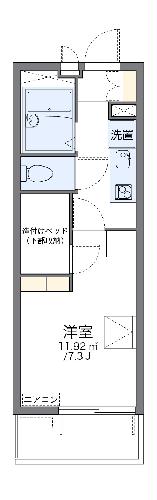 レオパレスYAHAGIⅠの間取り