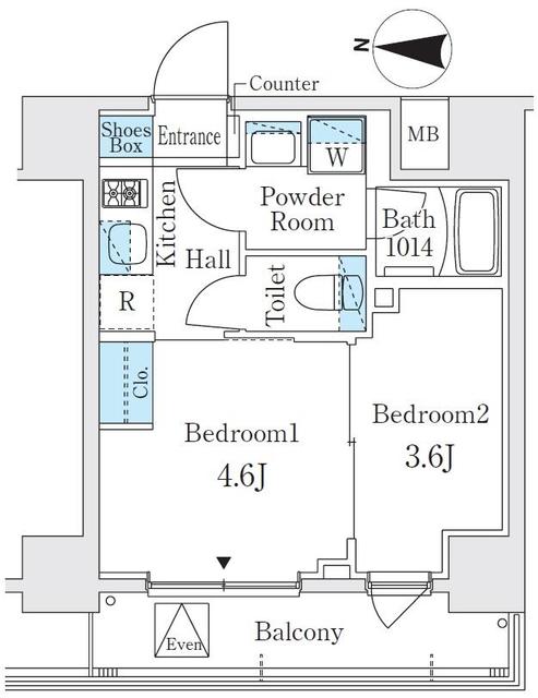ヴァンクール菊川駅前の間取り