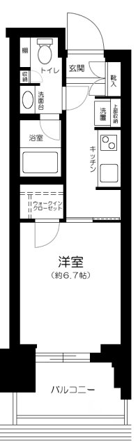 パークタワー勝どきミッドの間取り
