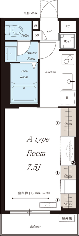 リブリ・ライヴ湘南の間取り
