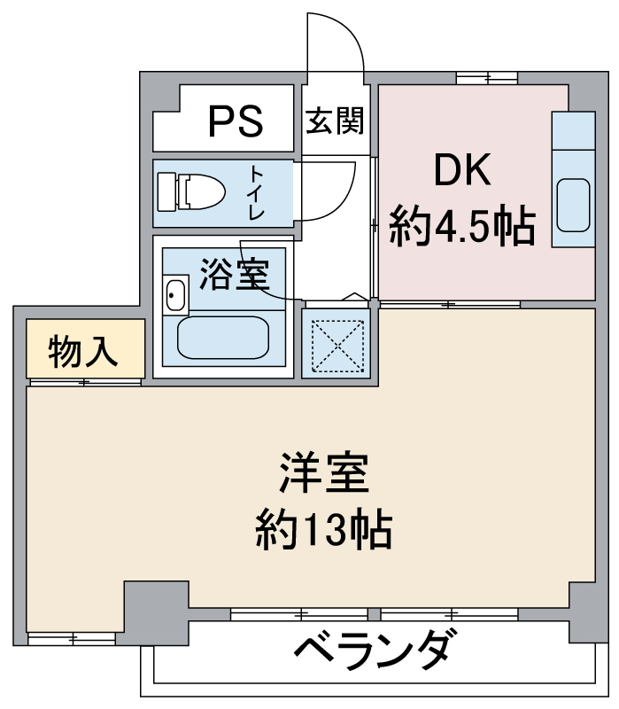 山の手荘の間取り