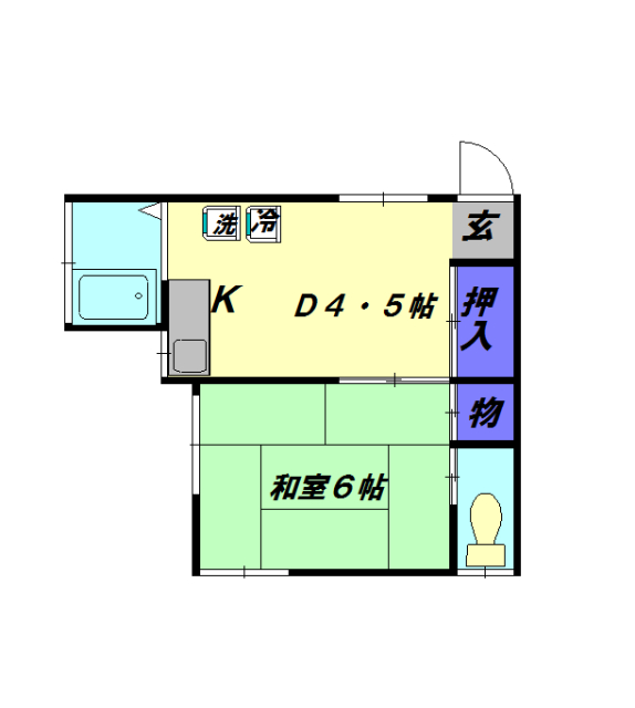 吉田荘の間取り