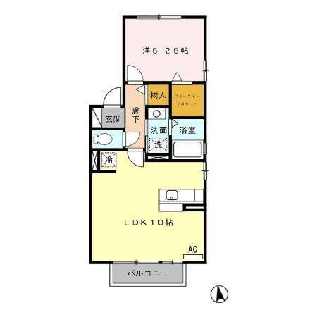 ベルドミール瑞穂 Aの間取り