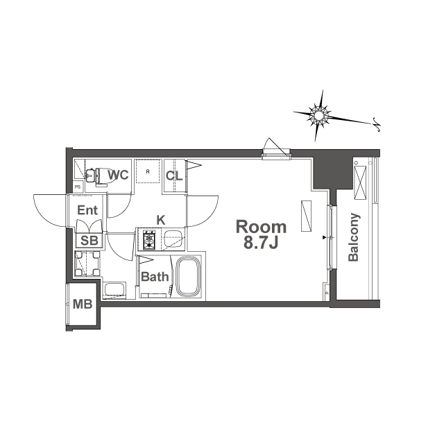 TLRレジデンス本町WESTの間取り