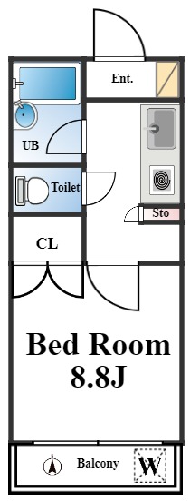 コーポ山吹の間取り