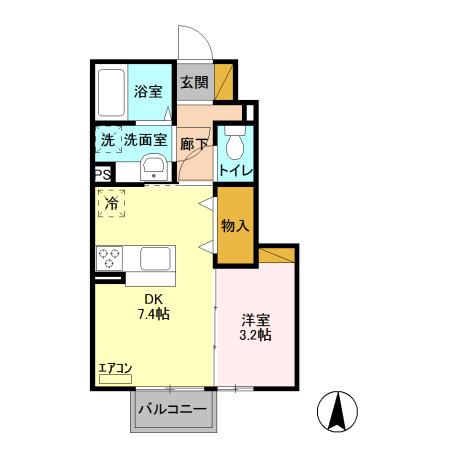 クレストコートT IIの間取り