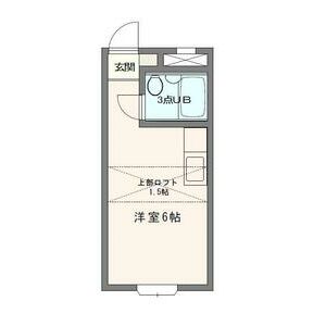 ベルピア六実1-1・107号室の間取り