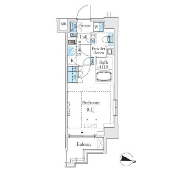 ＧＬＡＣＩＥＲ大塚・901号室の間取り