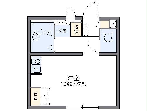 レオパレスドミールRitsuの間取り