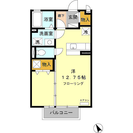 セジュール ココペリの間取り