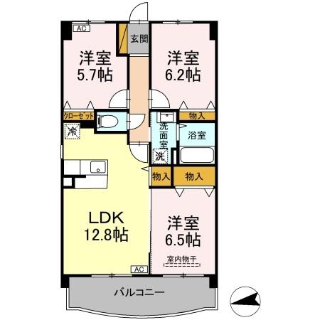 コンフォール・ソシアル 住居の間取り