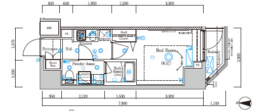 ラフィスタ新小岩Ⅱの間取り