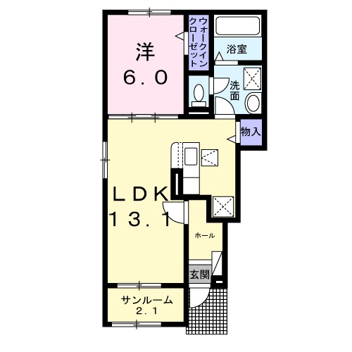 ツイテールⅠの間取り
