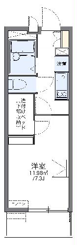 レオパレスプリムロウズの間取り