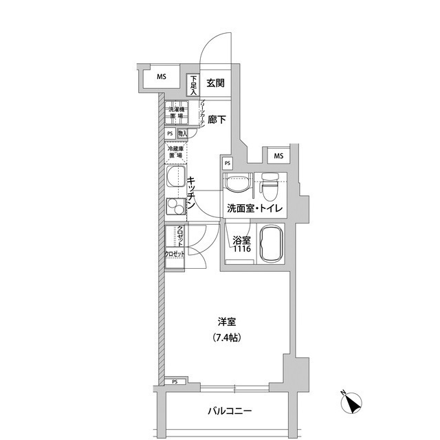 メトロステージ上野の間取り