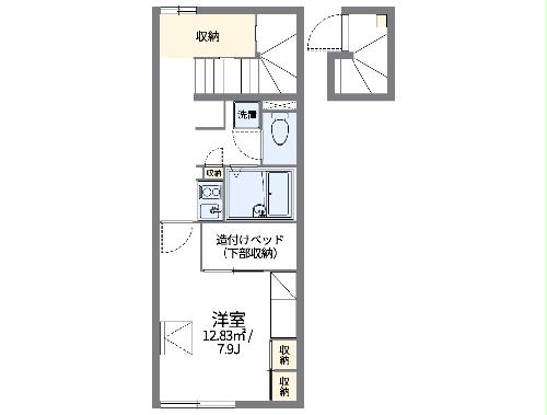 レオパレスグリチネの間取り