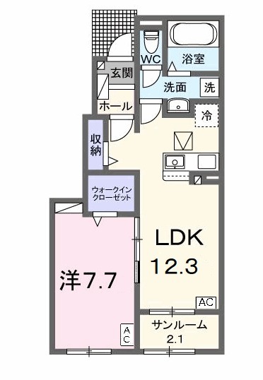 アルドーレⅠの間取り