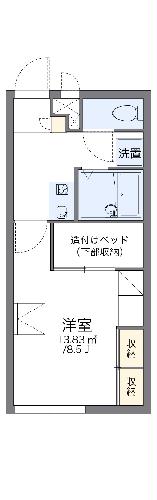 レオパレスサニーハウスうるまⅢ・202号室の間取り