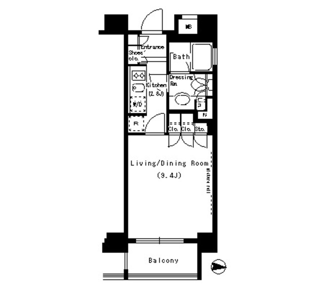 パークアクシス浜松町・901号室の間取り