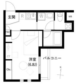 明石町の完工年月(2007年8月)築の賃貸マンションの間取り