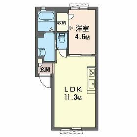 201号室の間取り