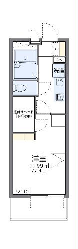 レオパレスボナール K Yの間取り