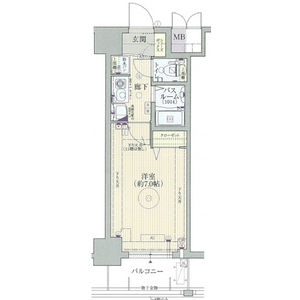 エステムコート博多駅前IIセグティスの間取り