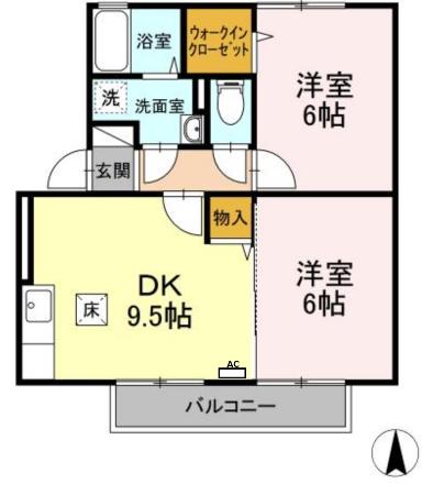 ピア ネクスト Aの間取り