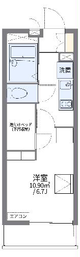 レオパレスラルジュの間取り