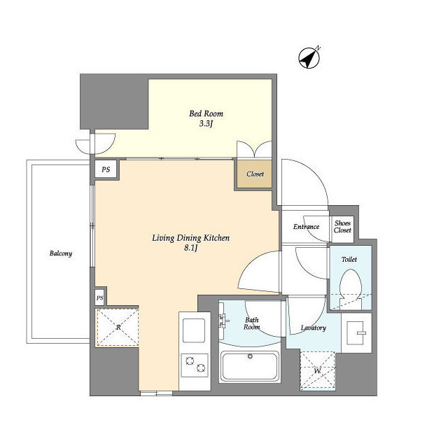 グランカーサ横濱石川町の間取り