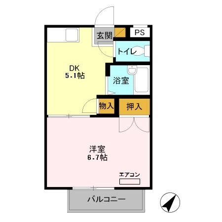 コンフォール大牧の間取り