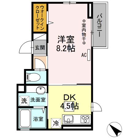 プランドール港南の間取り