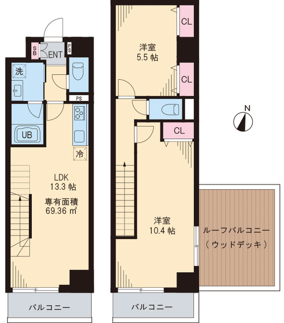 ハーモニーヒルズ瑞江の間取り