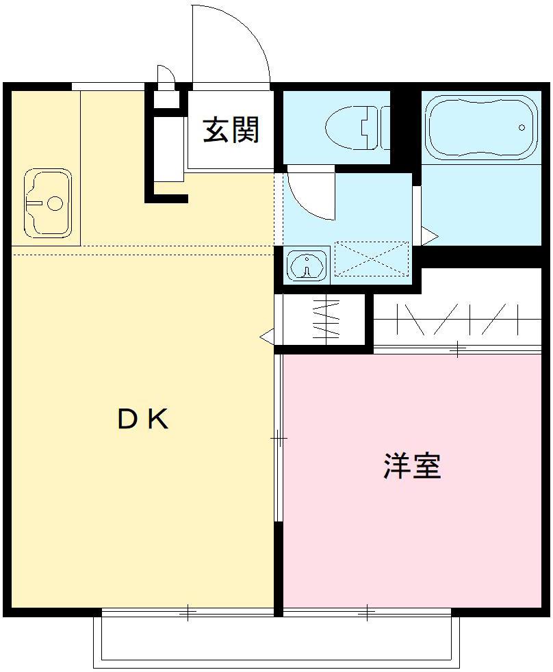 加藤ハイツ B棟の間取り