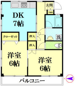 秋山ハイツの間取り