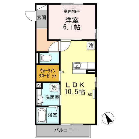 マジェスティ ツイン Ⅱ棟の間取り
