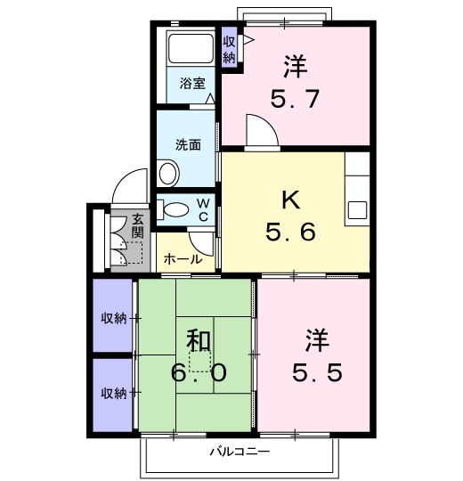 Kパレスの間取り