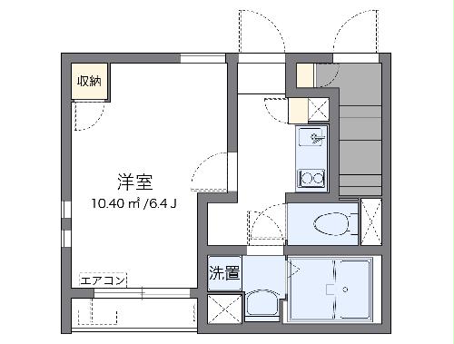 クレイノウエストコートの間取り