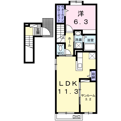 シャインプレイスの間取り
